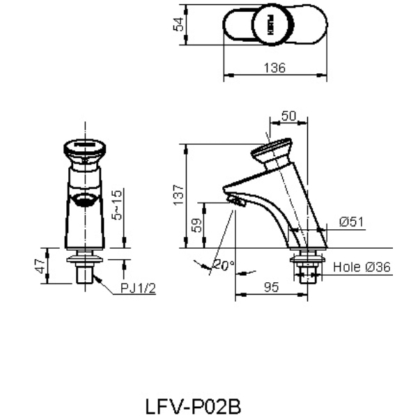 Vòi Chậu Cảm Ứng - LFV-P02B
