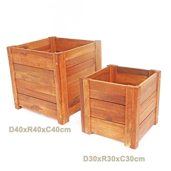 Chậu Gỗ Trồng Cây GREENHOME